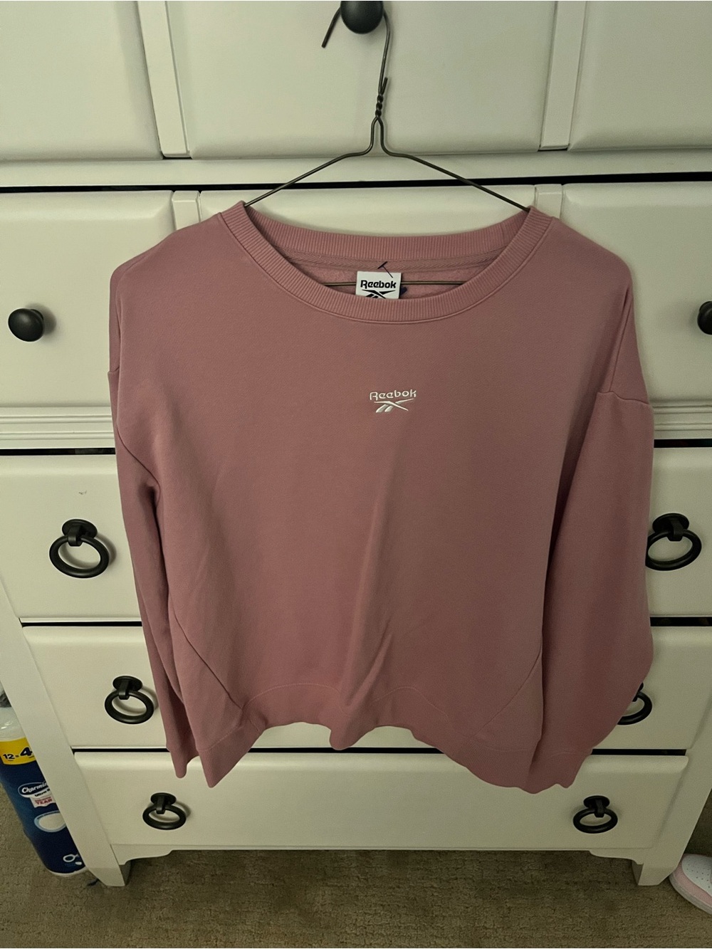 Reebok Women's Mauve Crewneck Sweatshirt
